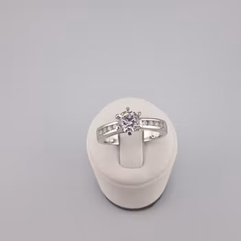 Damring med Zirgonsten Ringar Silver Smycken