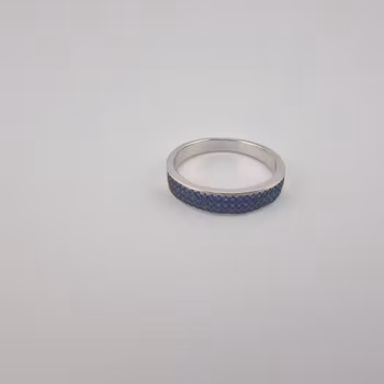 Silver ring med blå stenar Ringar Silver Smycken