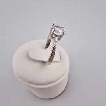 Damring med Zirkonsten Ringar Silver Smycken