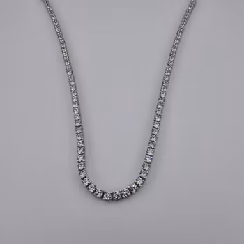 Halsband med zirgon Silver Smycken 45.0 cm