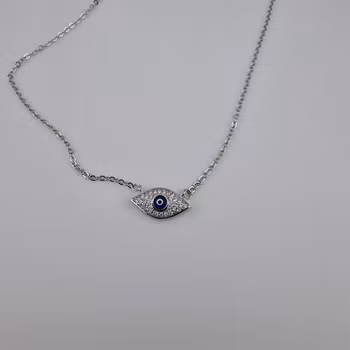 Öga halsband Silver Smycken 23.0 cm