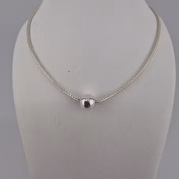 enkel Halsband Silver Smycken 20.0 cm