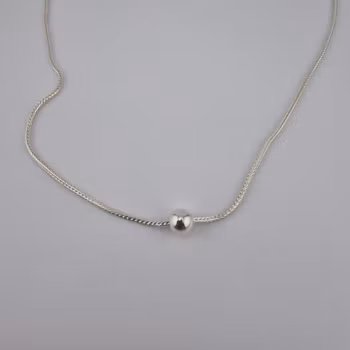 enkel Halsband Silver Smycken 20.0 cm