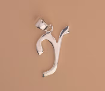 Bokstav hänge Y Berlock Silver Smycken