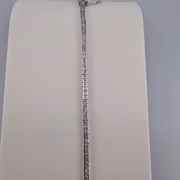 Dam armband med zirgon Silver Smycken 19.0 cm