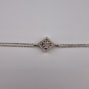 Dam armband med zirgon Silver Smycken 20.0 cm