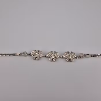 Fjärils armband Silver Smycken 20.0 cm