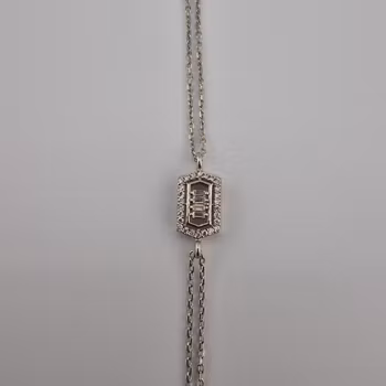 Dam armband med zirgon Silver Smycken 20.0 cm
