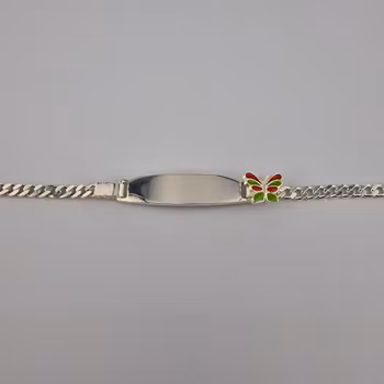 Barnarmband fjäril Silver Smycken 15.0 cm
