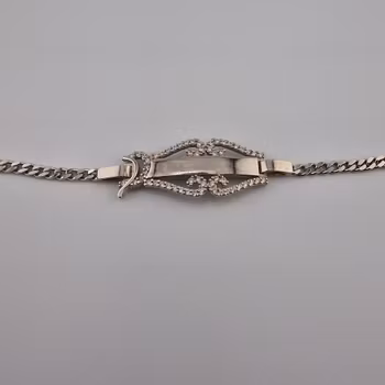 Barn armband med zirkonia Silver Smycken 13.0 cm