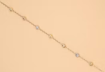 Armband med kulor Guld 22.0 cm