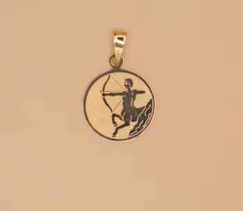 Sagittarius hänge Berlock Guld