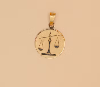 Libra hänge Berlock Guld