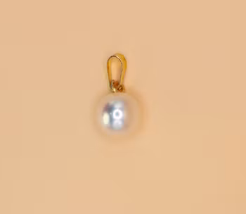 Söt vatten pärla hänge Berlock Guld