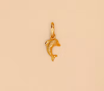 Delfin hänge Berlock Guld