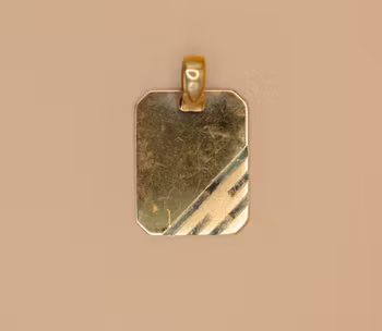 Bricka hänge Berlock Guld