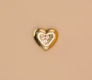 Hjärt hänge Berlock Guld