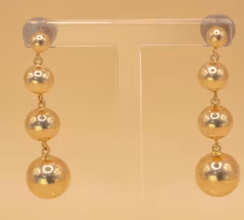 Örhänge med kulor Guld