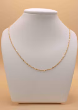 Singapore Kedja Halsband Guld 36.0 cm