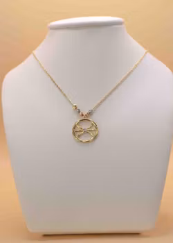 Ankar kedja med hänge Halsband Guld 42.0 cm