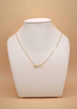 Halsband med evigt berlock Guld 42.0 cm