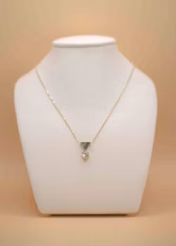 Halsband med berlock Guld 42.0 cm