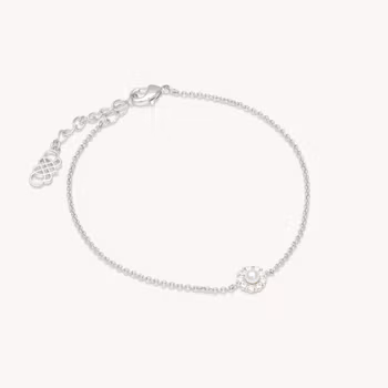 Petite Miss Sofia pearl bracelet - Crystal (Silver) Lily & Rose Varumärke