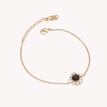 Emily bracelet - Jet Lily & Rose Varumärke