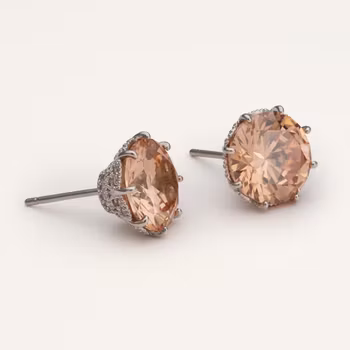 Elenora studs - Champagne (silver) Lily & Rose Varumärke