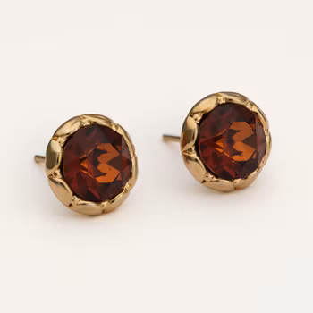 Miss Victoria stud earrings - Smoked amber (limited) Lily & Rose Varumärke