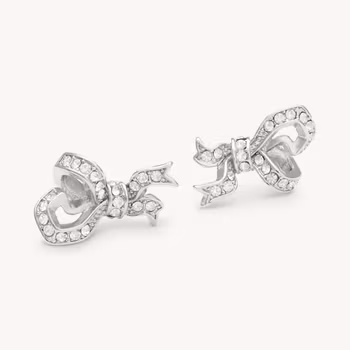 Versaille bow earrings - Crystal (silver) Lily & Rose Varumärke