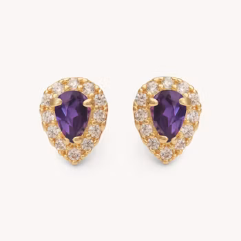 Bianca earrings - Amethyst Lily & Rose Varumärke