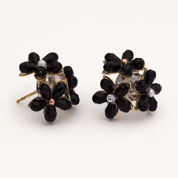 Eugenie earrings - Black Lily & Rose Varumärke