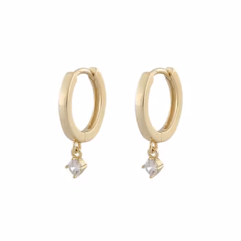 Camille small ring ear g/clear - Onesize Snö of Sweden Varumärke