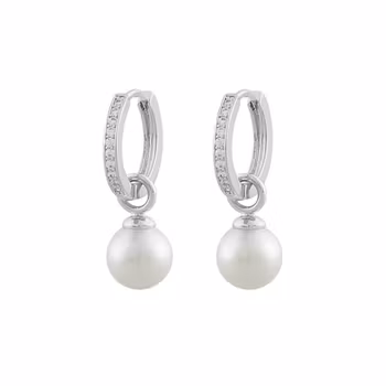 Core pearl ring ear s/white - Onesize Snö of Sweden Varumärke