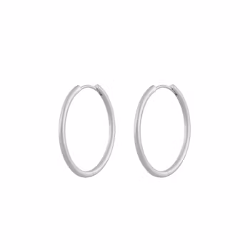 Amsterdam small ring ear 30mm plain s - Onesize Snö of Sweden Varumärke