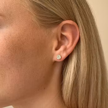 Pi stone ear 6mm g/clear - Onesize Snö of Sweden Varumärke