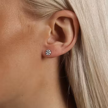 Pi stone ear 6mm s/clear - Onesize Snö of Sweden Varumärke