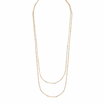 Amsterdam double chain neck 45 plain g - 45 cm Snö of Sweden Varumärke