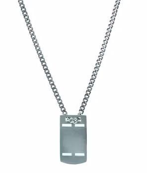 ELVIN Arock Varumärke
• Längd: 56 cm
• Bredd: 3 mm
• Längd på hänge: 30 mm
• Bredd på hänge: 15 mm
• Förlängningskedja på 6 cm, vilket kan göra halsbandet upp till 62 cm långt