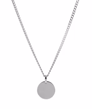 CHARLIE Arock Varumärke
• Längd: 52 cm
• Bredd: 3 mm
• Diameter på hänge: 20 mm
• Förlängningskedja på 6 cm, vilket kan göra halsbandet upp till 58 cm långt