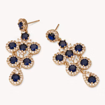 Miss Ophelia earrings - Sapphire Lily & Rose Varumärke