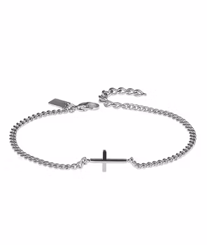 CROSS Arock Varumärke
• Längd: 19 cm 
• Bredd på länk: 3 mm 
• Längd på kors: 15 mm
• Bredd på kors: 10 mm 
• Förlängningskedja på 4 cm, vilket kan göra armbandet upp till 23 cm långt
