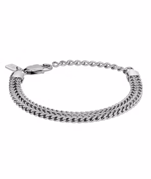 IGGY Double Arock Varumärke
• Längd: 16 cm
• Bredd: 6 mm
• Höjd: 3 mm
• Förlängningskedja på 3 cm, vilket kan göra armbandet upp till 19 cm långt
