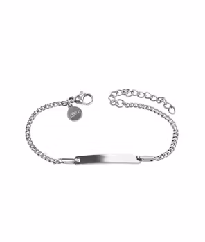 YOUNG MALTE Arock Varumärke
• Längd: 14 cm
• Bredd: 2 mm
• Längd på bricka: 25 mm
• Bredd på bricka: 4 mm
• Förlängningskedja på 4 cm, vilket kan göra armbandet upp till 18 cm långt