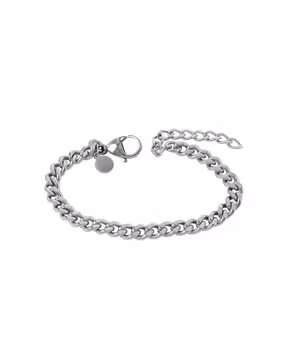 YOUNG THEO Arock Varumärke
• Längd: 14 cm
• Bredd: 5 mm
• Förlängningskedja på 4 cm, vilket kan göra armbandet upp till 18 cm långt