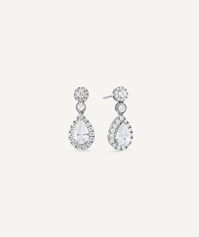 Vidal&Vidal Silver örhänge med kubiskzirkon Vidal & Vidal Varumärke