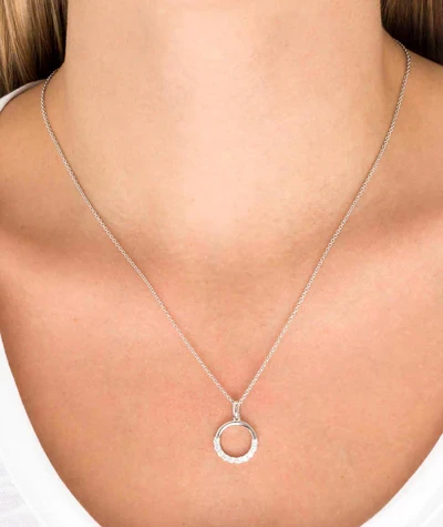 Vidal&Vidal Silver Halsband med kubiskzirkon Vidal & Vidal Varumärke