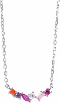 Vidal&Vidal Silver Halsband med kubiskzirkon Vidal & Vidal Varumärke