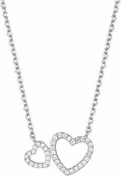 Vidal&Vidal Silver Halsband med kubiskzirkon Vidal & Vidal Varumärke